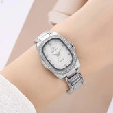 Luxury 2025 Women's Quartz Watch - Green Diamond Dress Watch - Himpall
